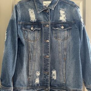 Distressed Denim Jacket